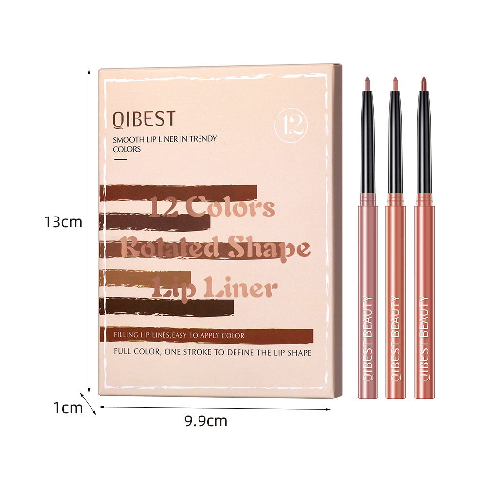 12pcs Matte Waterproof Long Lasting Lipliner Pencil
