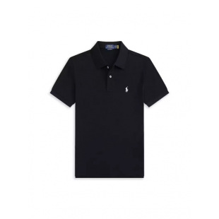 Foreign Trade Pony Logo Polo Shirt Summer Men's Lapel Large Size Loose Pure Color Pure Cotton Embroidered Short-Sleeved T-Shirt