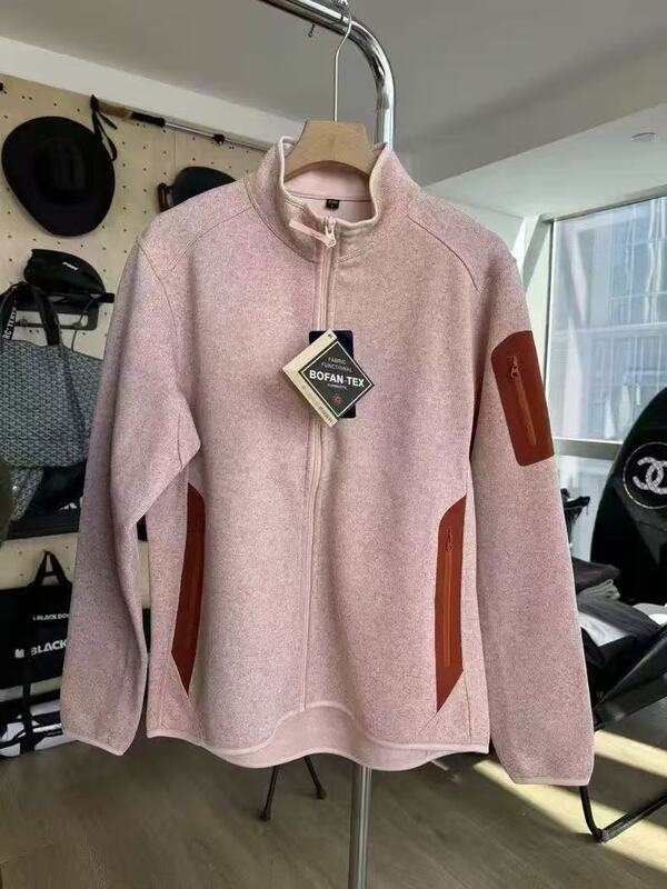 25秋冬新款户外休闲抓绒衣运动保暖显瘦男女同款立领拉链卫衣|undefined