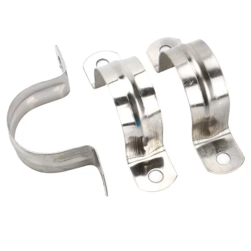 Зажим для верховой езды из нержавеющей стали 304, хомут для труб, зажим для водопроводных труб, полукруглая пластиковая труба, фиксация крепления с половинным кодом