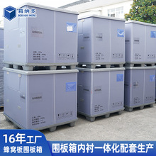 供应折叠围板箱 汽配物流可循环周转箱高承重蜂窝板塑料围板箱