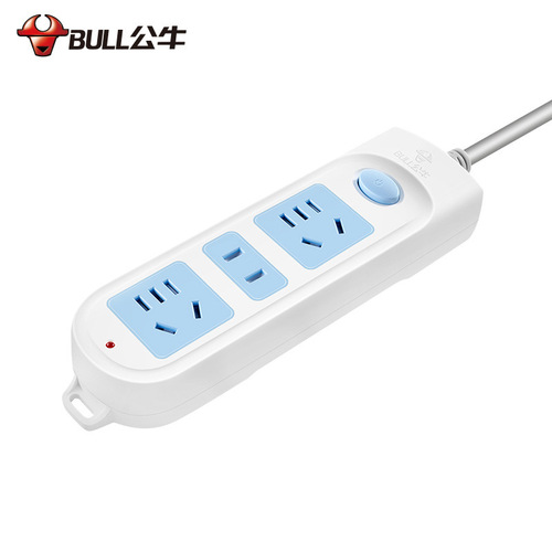 Bull socket new national standard dormitory 3-jack multi-functional plug-in strip plug-in board drag line board wholesale GN-606
