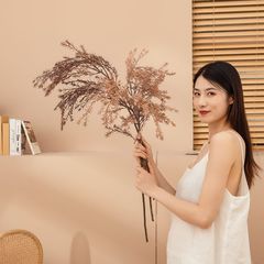 Wholesale Dried & Frosted Moss-Like Aquatic Plants, INS-style Artificial Flowers for Home Decor, Cross-border Wedding Fake Flowers—Model MW82102