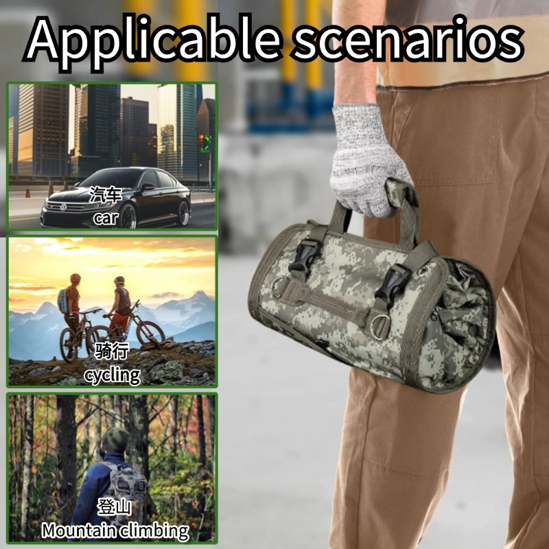 Bolsa de almacenamiento de herramientas de mantenimiento de Amazon Bolsa de almacenamiento de mantenimiento multifuncional Bolsa de colgar de gran capacidad Kit de herramientas tácticas portátiles