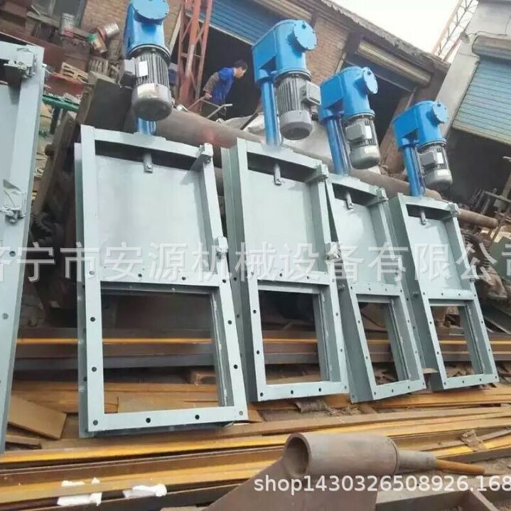 矿山电液动平板闸门 DPZ-40电液动推杆插板阀  手动污水闸阀