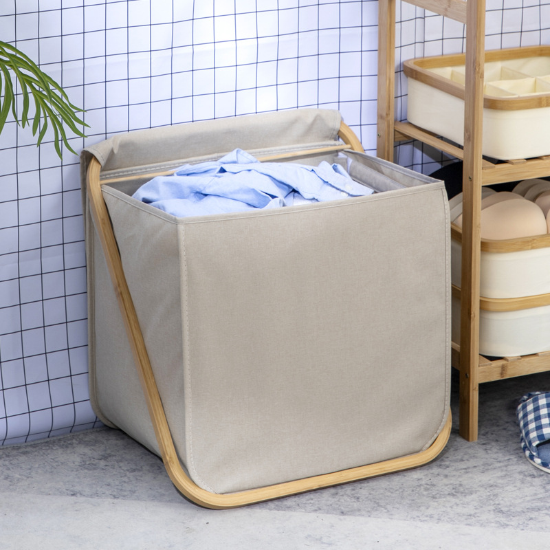 Cesta de ropa sucia de gran capacidad de almacenamiento doméstico baño lavabo ropa sucia cesta de baño ropa sucia