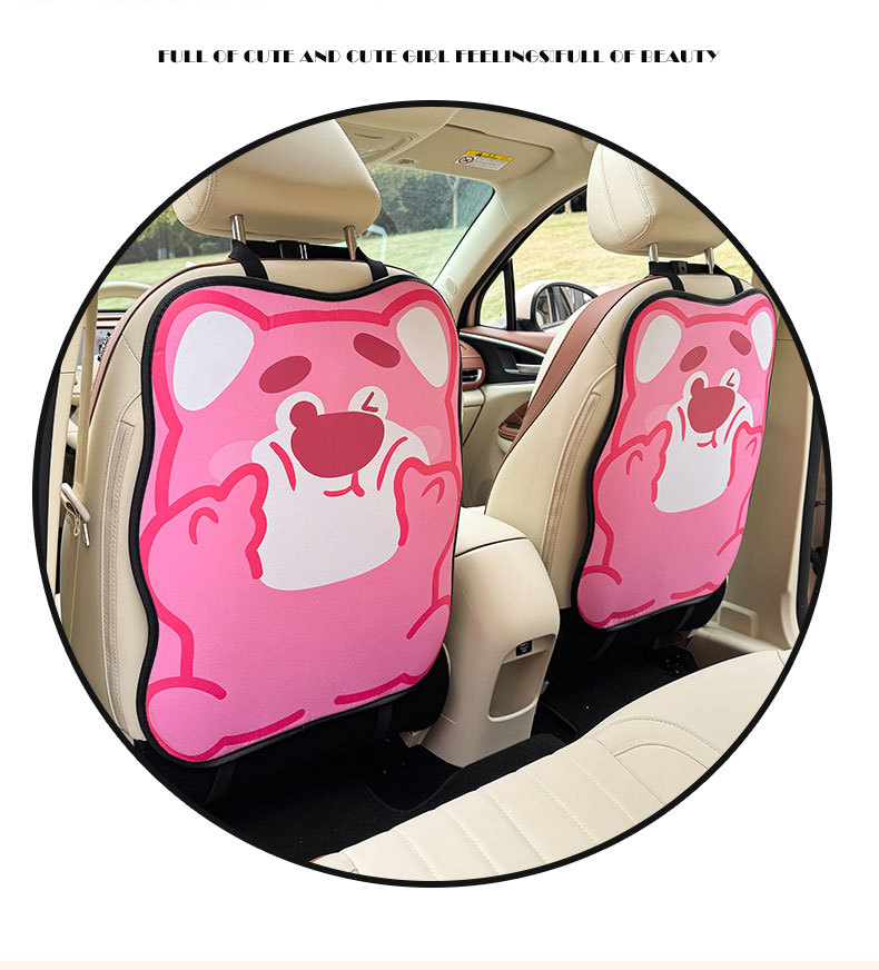 Car Seat Back Anti-Kick Pad Cartoon Rear Seat Protection Pad Anti-Dirty Protective Pad Rear Anti-Kick Pad for Car Interior