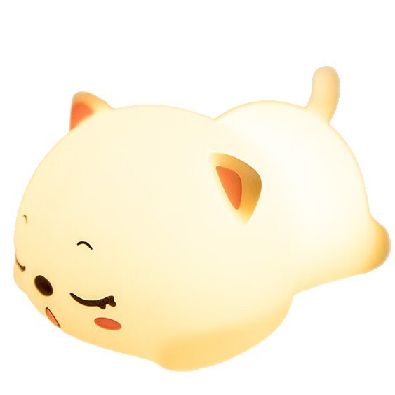 Luces de palmaditas, gatos lindos, luces nocturnas de silicona, dormitorio, dormir, regalos prácticos de vacaciones, regalos de cumpleaños para novias