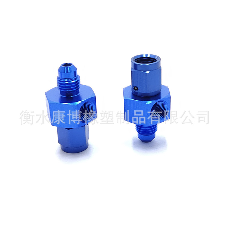 AN4带1/8NPT小孔改装铝合金油管油压传感器接头