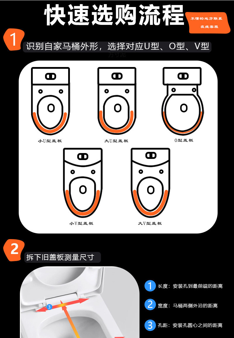 Universal toilet seat cover, universal thickened slow-lowering old-fashioned household toilet seat cover, cover accessory supply chain details Picture