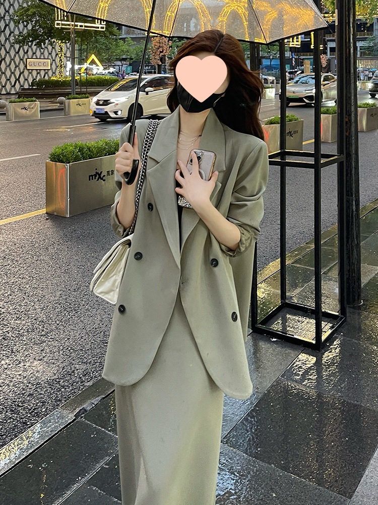 기질 통근 세트 세트 원피스 어린이 가을 2024 새로운 패션 연령 감소 원피스