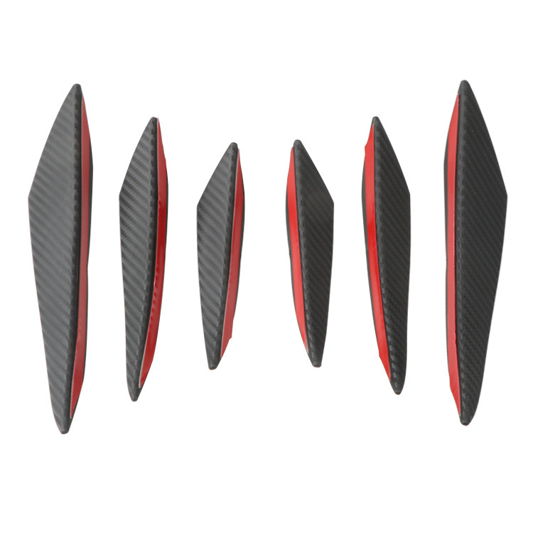 Cross-border automobile general modified air knife carbon fiber grain bumper air knife carbon fiber modified front bumper spoiler