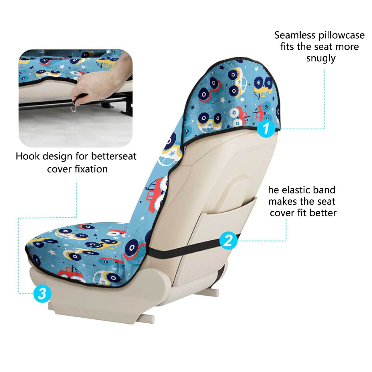 Car seat towel cover, front seat protector, suitable for gym and exercise, universal for all seasons, car use 123