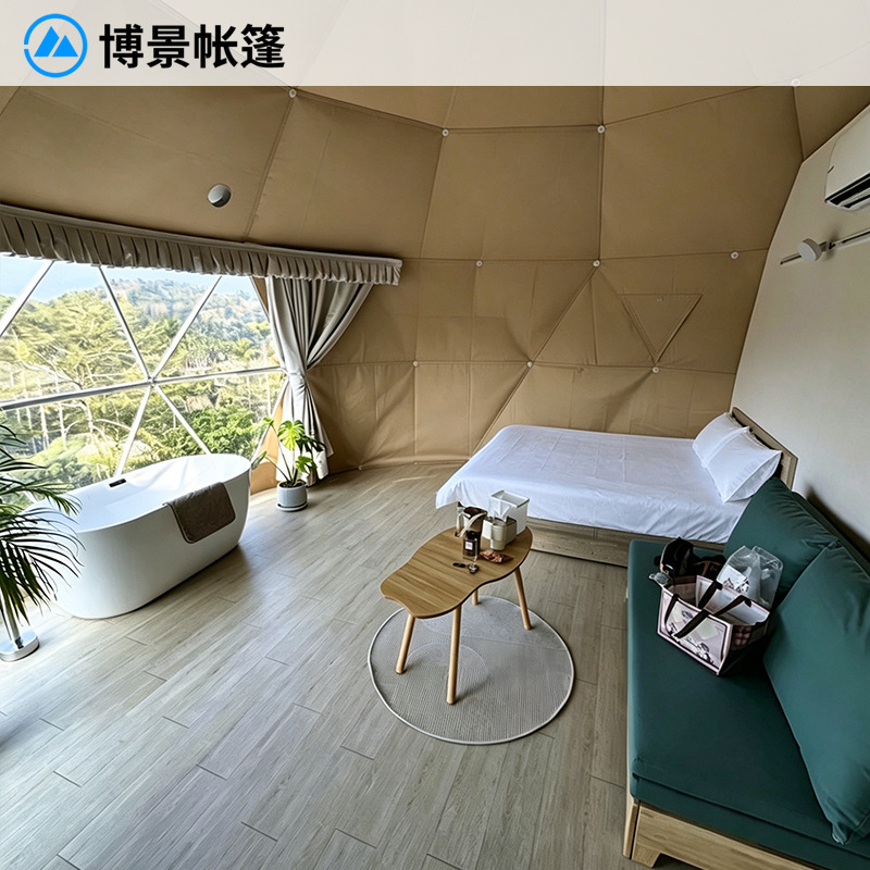 Tienda de campaña de hotel esférico al aire libre, habitación de cielo estrellado, casa de familia, tienda de estrella escénica, fabricante de tiendas de 3 m x 3 m