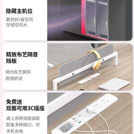 X90U职员办公室桌椅家具组合简约现代电脑4四人位屏风6六员工位杭