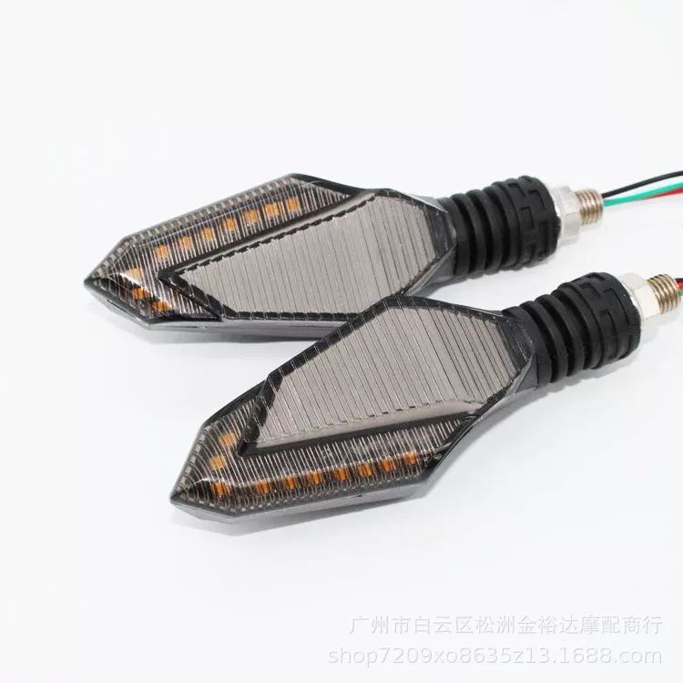 Горизонт мотоцикл поворотник внедорожник 12V Маленькая обезьяна Проточная вода Модификация аксессуары светодиодный поворотный свет в сборе