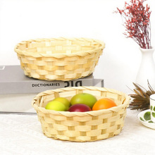 源头厂家小竹筐子竹编工艺品竹篮面包篮干果篮鸡蛋篮竹条编织