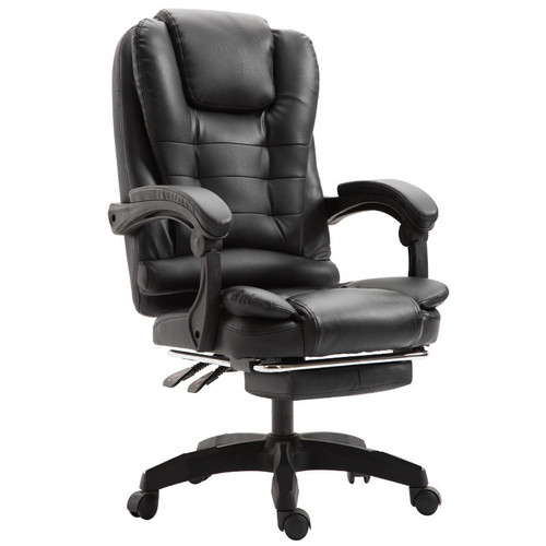 Computer chair, office chair, lazy learning massage chair, boss chair, reclining home footrest leather chair, ergonomic swivel chair