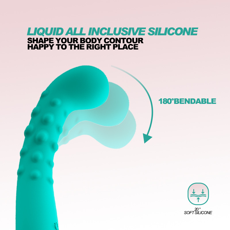 Liquid Silicone Vibrator with 7 Vibration Modes, USB Magnetic Charging, Body-Controlled — detail image 6