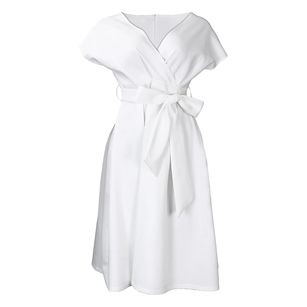 Women's Elegant V-Neck Office Dress