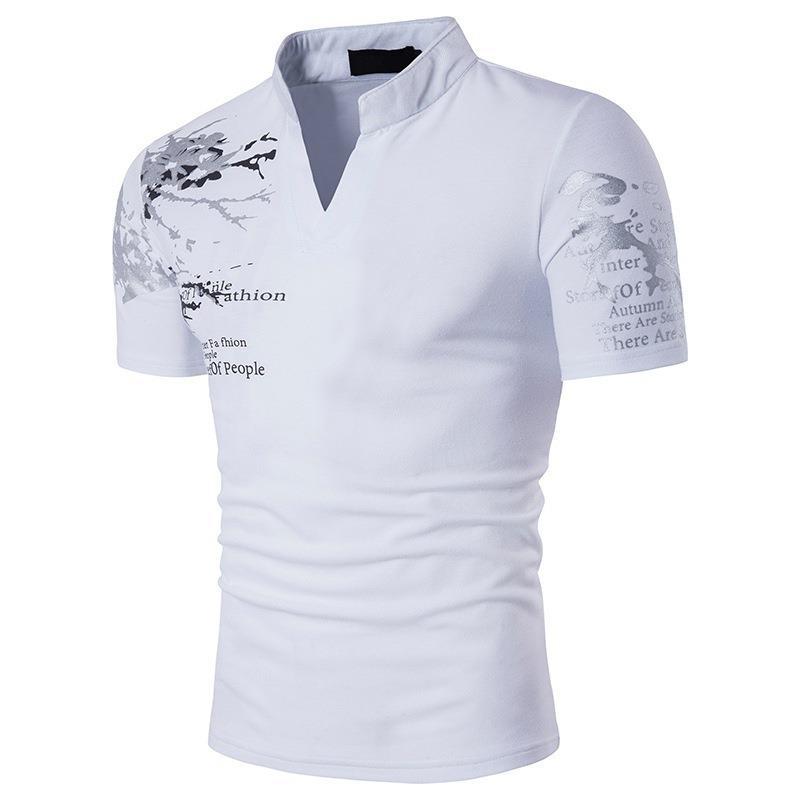 2023 hombres europeos y americanos nuevo Polo camiseta verano hombres de manga corta moda casual impreso Polo camiseta