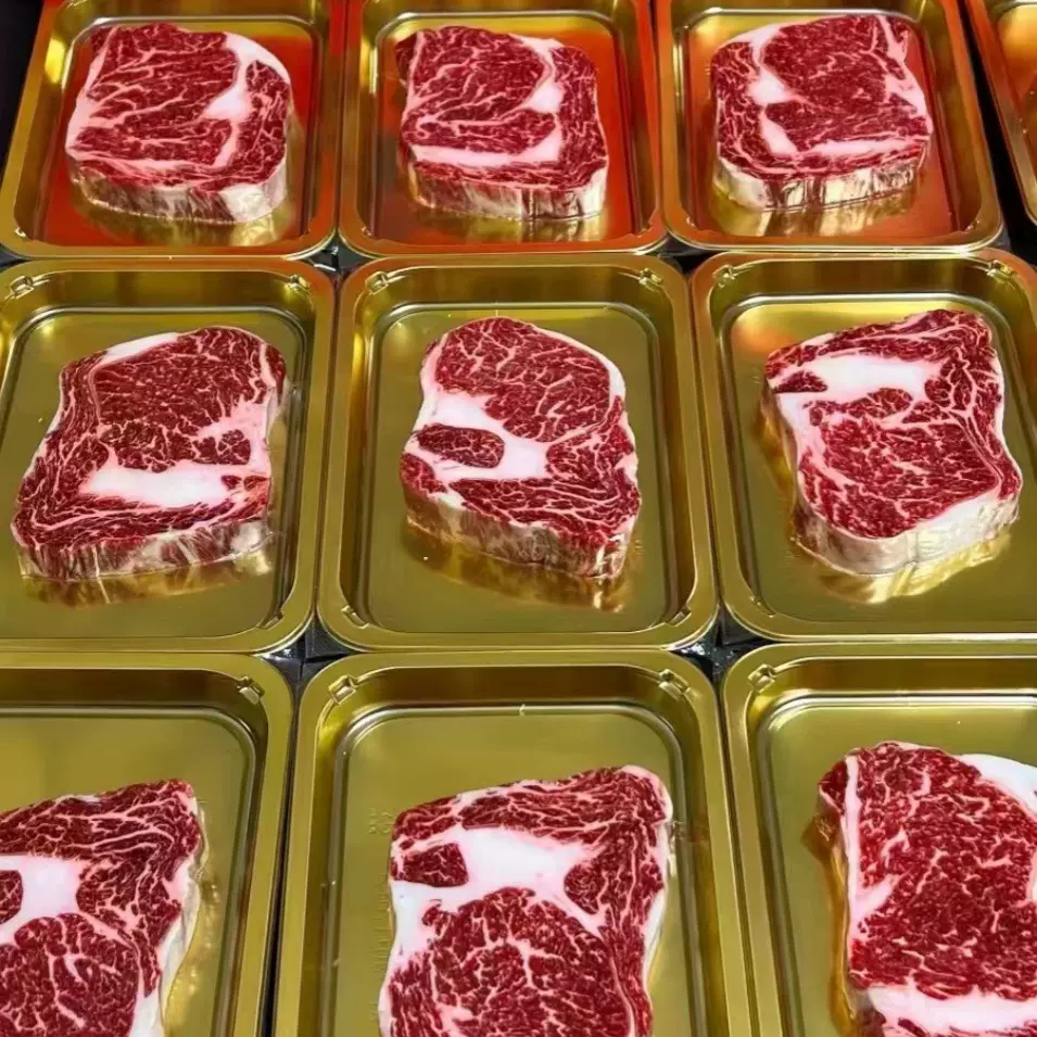贴体包装盒多规格牛排三文鱼肉类熟食金银色食品厂家食品级 01