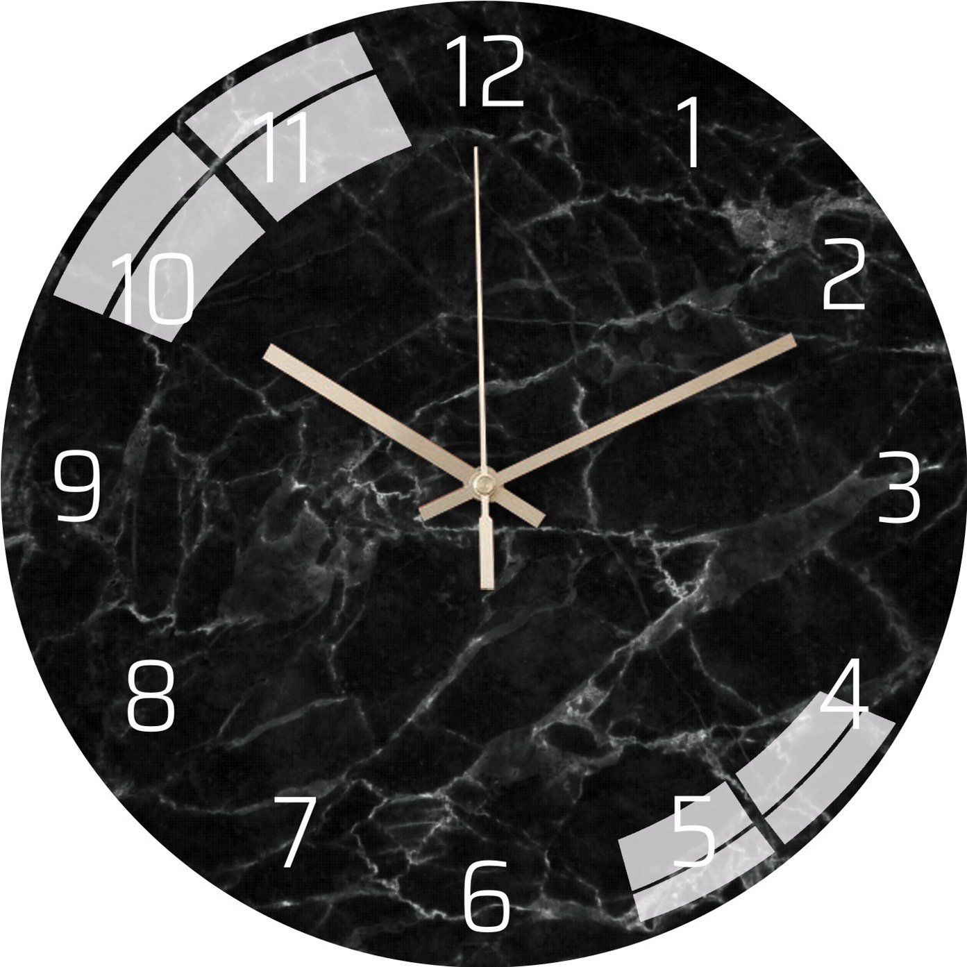 Luz nórdica de lujo Reloj de pared de Internet celebridad Luz de lujo salón dormitorio creativo moda decoración mudo simple reloj de cristal