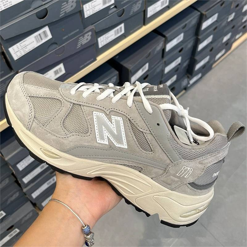 莆田純原高バージョンnb878男女共通のレトロなレジャーショックランニングシューズカップルスポーツのお父さん靴|undefined