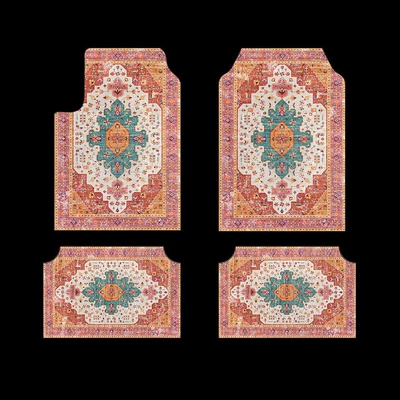 Avtomobil döşəmə paspasları — hot-selling retro Persian national - cross-border-floor-mats-9-3045cm-two-piece-set-for-rear-seat