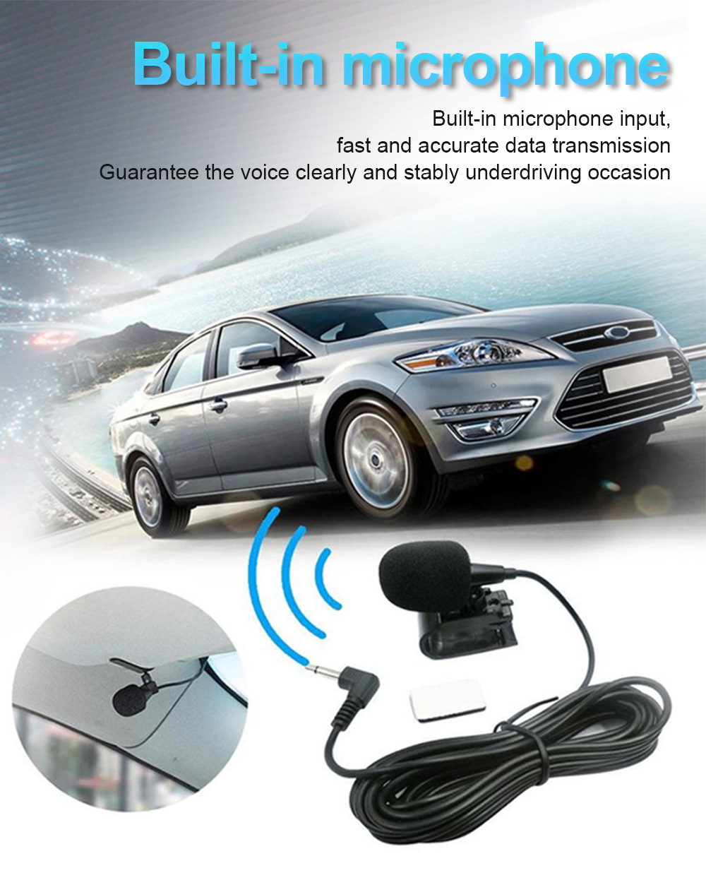 10inch Car Navigation Supports Carplay Built-In Wifi Supports Ahd Input Android Universal Car Display