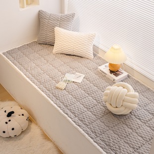 Wholesale autumn and winter bay window mat window mat 2024 new cream wind four seasons plush cushion balcony mat tatami
