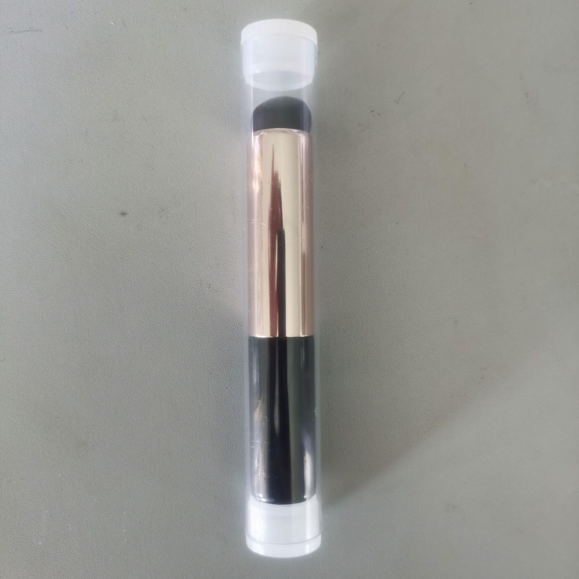 Nuevo cepillo de labios de silicona retráctil cabeza redonda portátil máscara de labios lápiz labial cepillo profesional pincel de belleza herramienta Pincel de labios