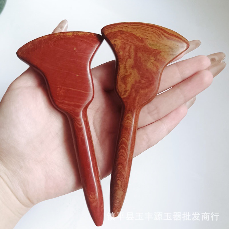 새로운 비안스톤 스크래핑 보드 마사지 스틱 도끼 모양 다기능 뷰티 스크래핑 보드 힘줄 스틱 제조업체 도매