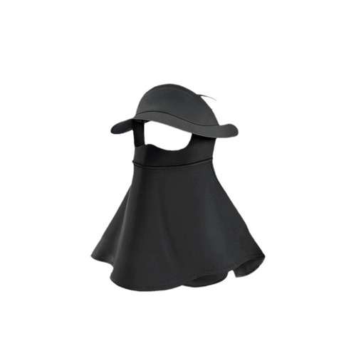 JIAOXIA Same Style Sunscreen Face Mask for Summer Driving and Cycling, Full Face UV Protection with Hooded Sunscreen for Women