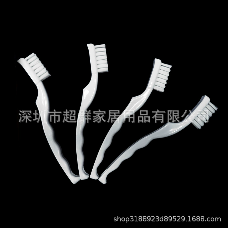 Профессиональная чистящая щетка с белой нейлоновой щетиной и нескользящей пластиковой ручкой для промышленного использования, оптом от производителя