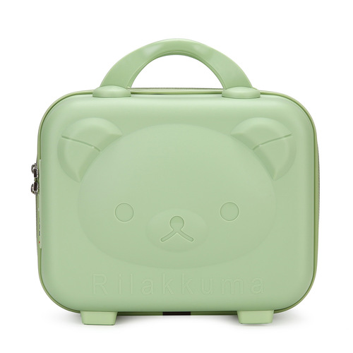 14-inch teddy bear suitcase mini makeup box cartoon cute hand-held luggage children's lockable box promotional gift wholesale