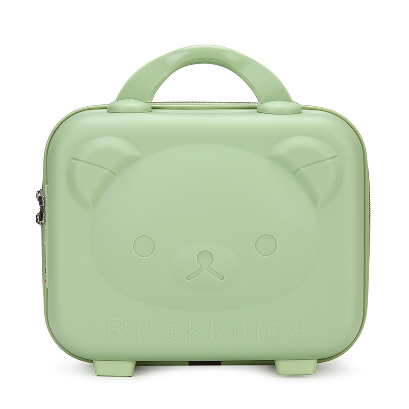 Bear Cosmetic Case Suitcase Cartoon 14inch Suitcase High-End Large Capacity Box Kidsren's Storage Box Suitcase