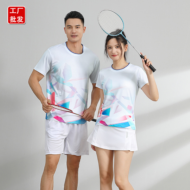 quick dry breathable uniform for badminton for men and women