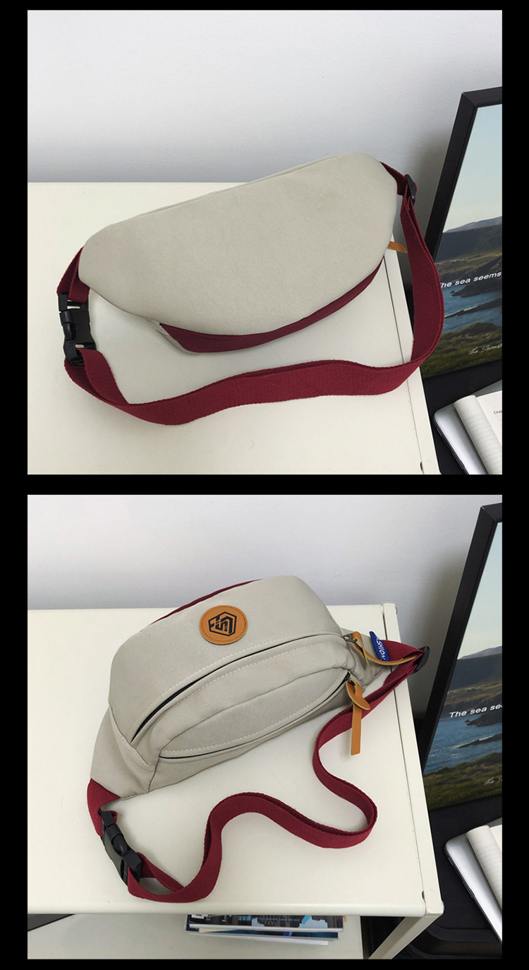 Simple and sporty trendy brand chest bags for both men and women, student waist bags, large-capacity niche single-shoulder bags, crossbody bags for women undefined