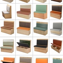 定 制卡座沙发餐厅储物茶楼咖啡面馆日料饭店靠墙实木火锅餐饮商