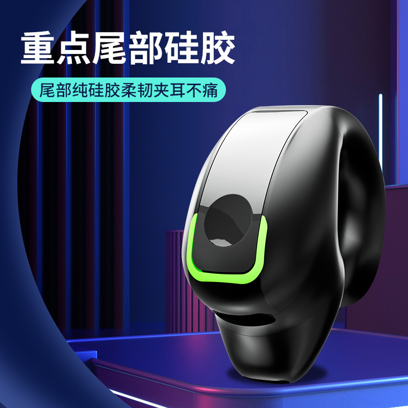 New GD28 ear clip Bluetooth headset bone conduction concept wireless headset Sports single ear cross-border e-commerce hot sale