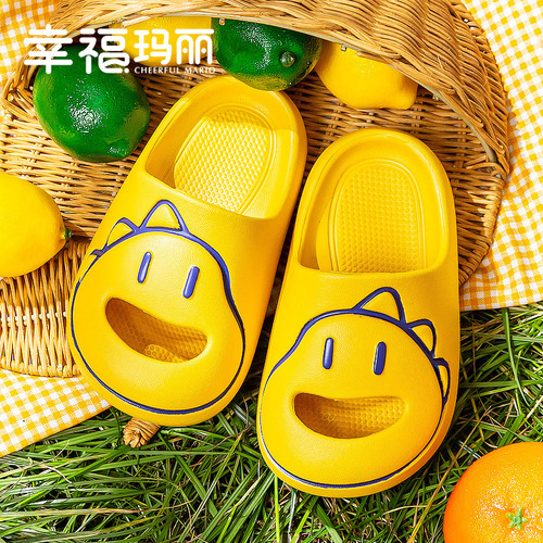 Happy Mary Children's Cartoon Dinosaur Indoor and Outdoor Slippers for Babies, Home Shoes, Bathroom Cute Hooded Cool Slippers