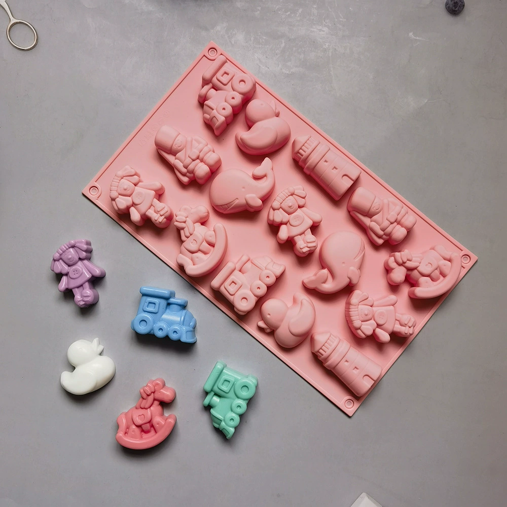 15 Lian Girl Trojan 383 Chocolate Cake Silicone Silicon Mold Jelly Egg Tart Bread Bread Baking Tool