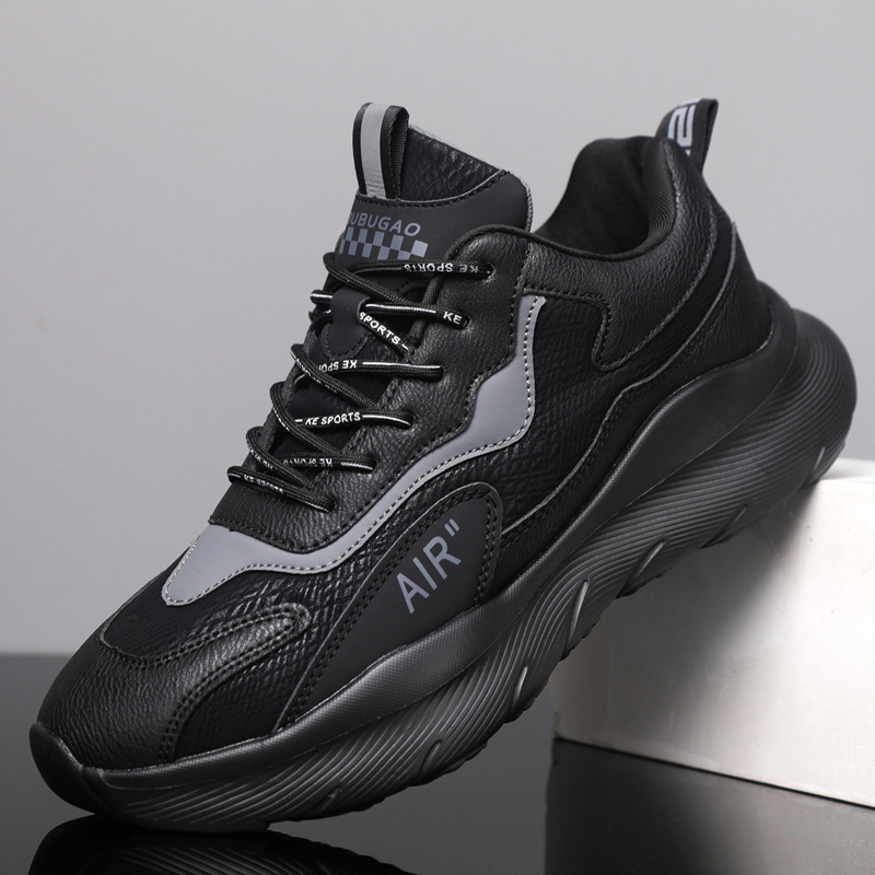 2026 Spring Unisex Dad Shoes Couple Shoes Soft Sole Lightweight Men's Shoes Sports Casual Shoes Leather Running Shoes