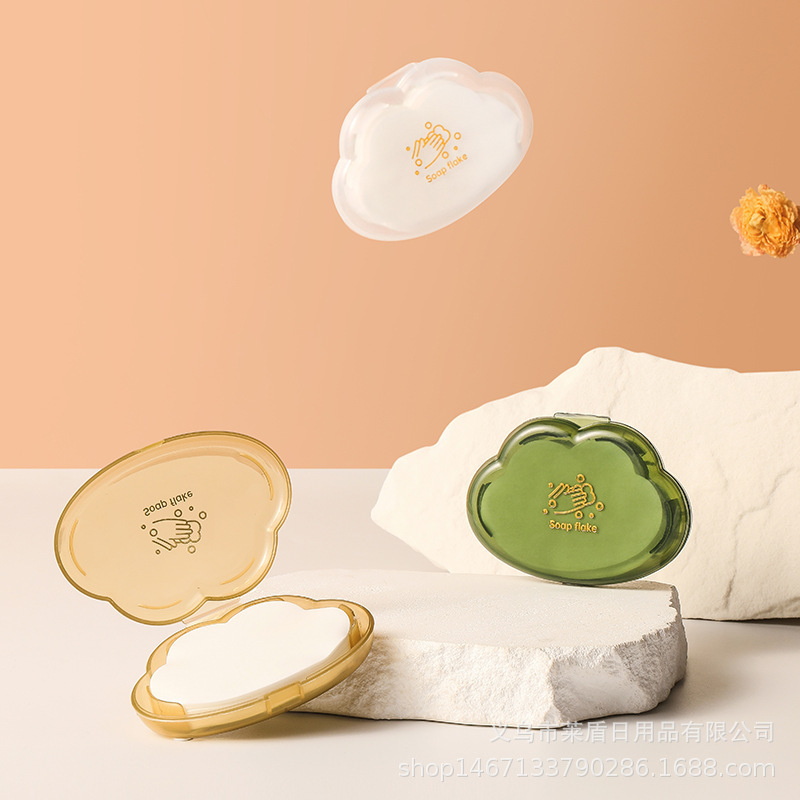 Travel 50 Pieces/Box of Disposable Soap Tablets Portable Mini Boxed Cloud Antibacterial Hand Soap Tablets