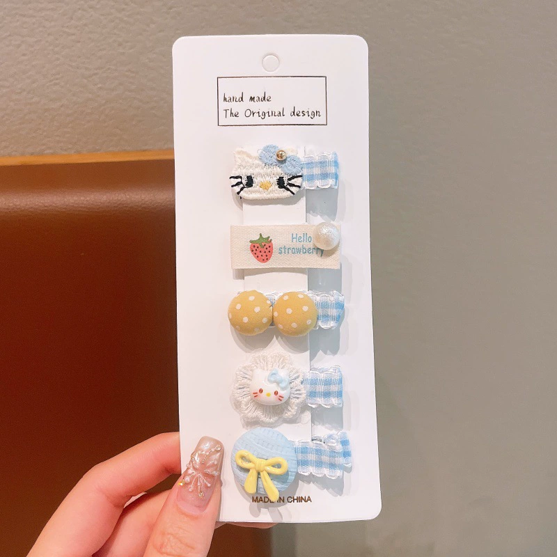 Cute children's hairgrip, harmless bangs, no hair damage