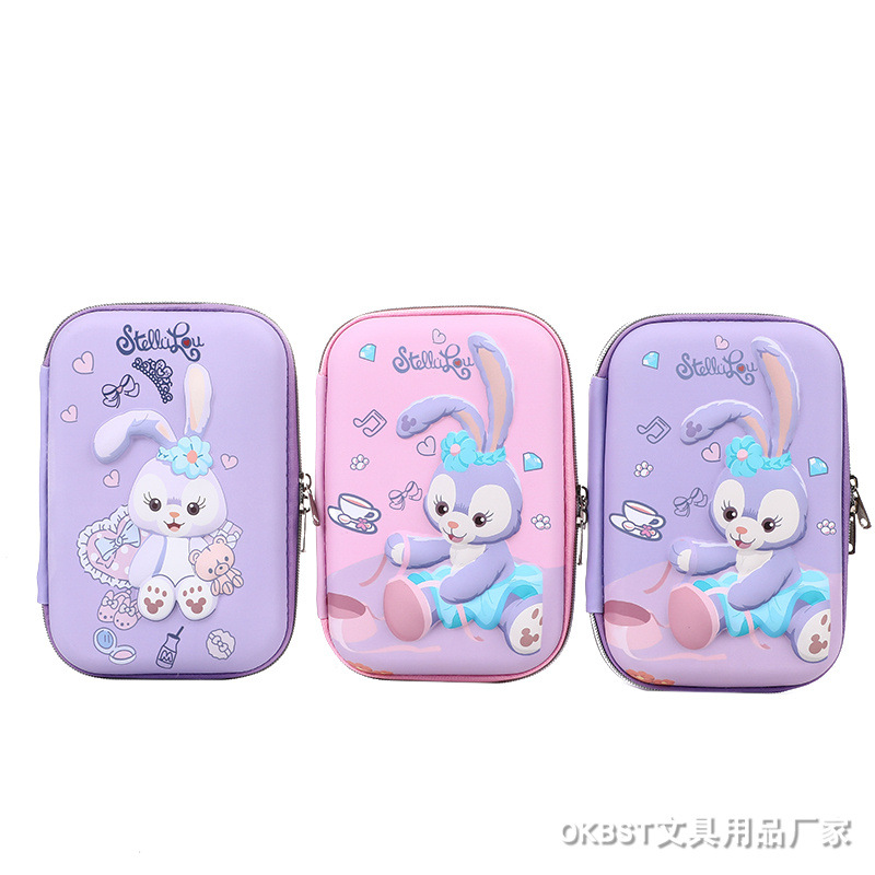 Caja de lápiz grande 3D EVA caja de lápiz de papelería caja de lápiz de estudiante de escuela primaria kindergarten lindo ins caja de lápiz creativa de gran capacidad