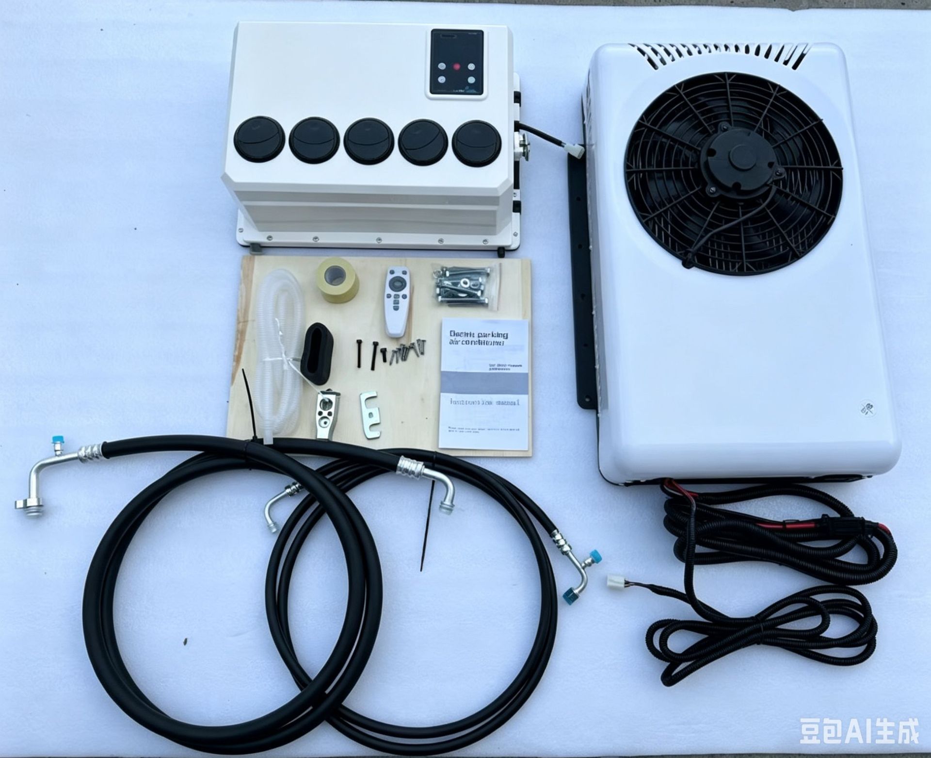 New Cross-Border Model Backpack 24V12V Vehicle-Mounted Parking Cooling Air Conditioner for Trucks, Rvs, Forklifts, and Construction Vehicles