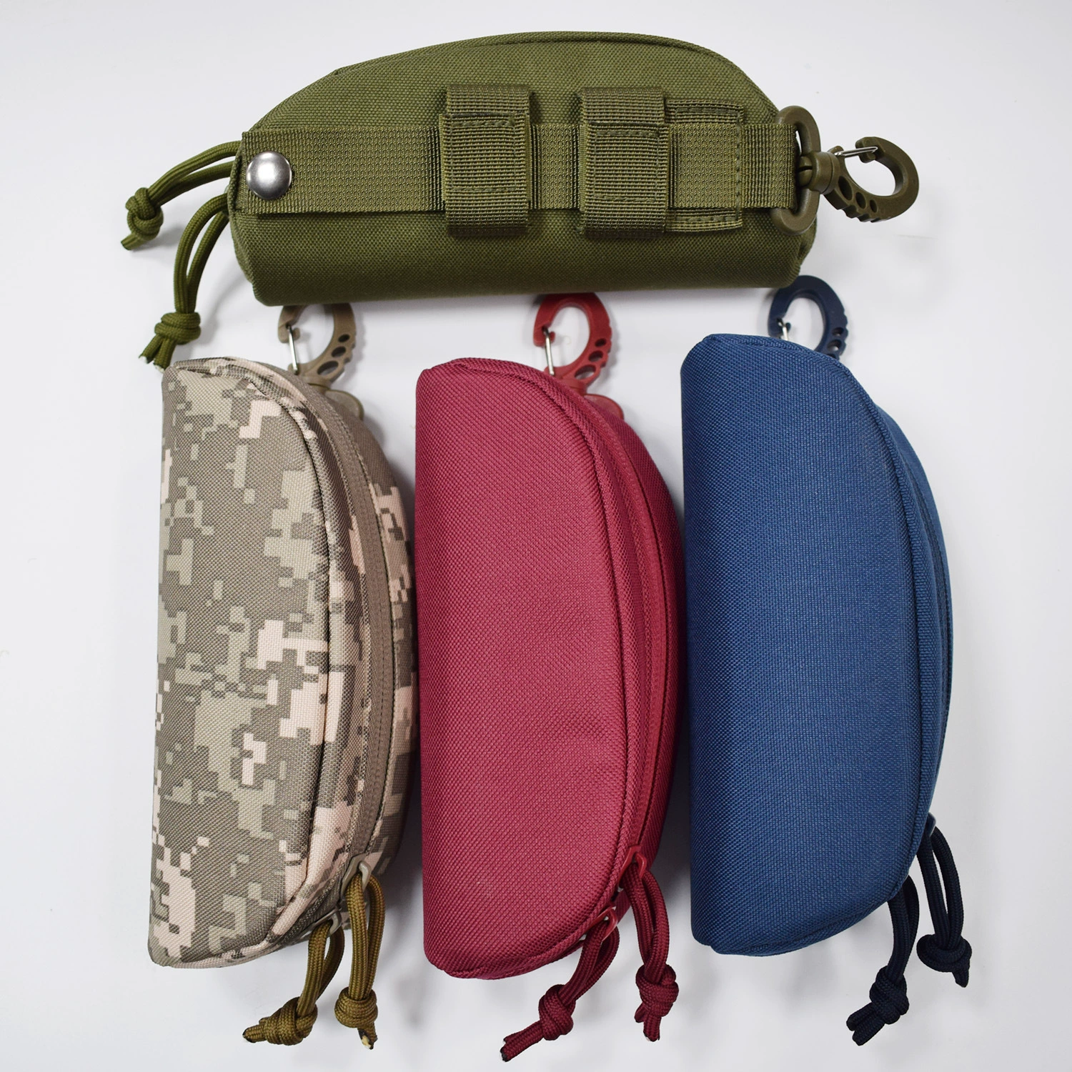 Тактический нейлоновый жесткий футляр для очков с системой Molle, защитный чехол, сумка для аксессуаров, чехол для солнцезащитных очков