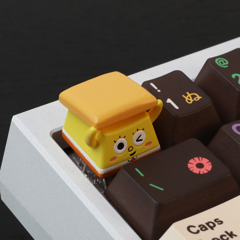 クロスボーダーパーソナライズされたキーボードキャッププローブスポンジボブキーボードかわいい漫画クリエイティブメカニカルキーキャップクロス軸キーボード|undefined